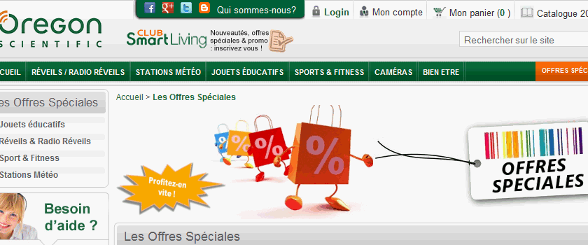 - 15% sur l'achat d'un radio reveil ou d'une station Meteo