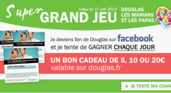 Gagner des bons cadeaux Douglas