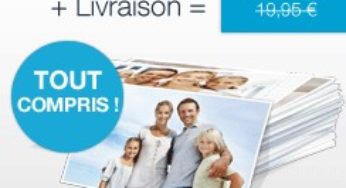 CODE PROMO ! 100 tirages photos Premium + la livraison à 12 euros