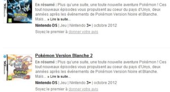 Précommandez jeu vidéos Pokémon Noir ou Blanc et recevez 10 euros de cheque cadeau FNAC (soit 24,90 euros le jeu)