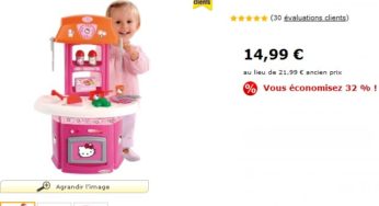 Promo : Petite cuisine Hello Kitty de Smoby à seulement 14,99 euros au lieu de 21,99 euros