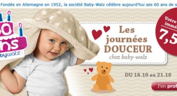 CODE PROMO ! 7,50 euros de réduction immédiate chez Baby-Walz jusqu’à demain soir !