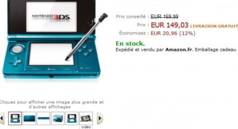 Promo ! Console Nintendo 3DS à moins de 150 euros (frais de port inclus)