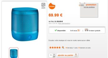 PROMO ! Mini enceinte sans fil Nokia à 69 euros (port inclus) au lieu de 99 euros – Quantité limitée