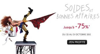 SOLDES ! Jusqu’à moins 75% chez Galeries Lafayette + Code Promo