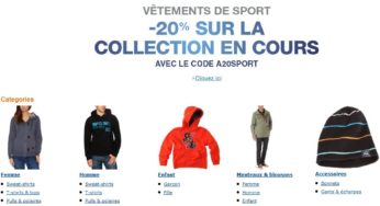 CODE PROMO AMAZON ! 20% sur les vêtements Sportswear