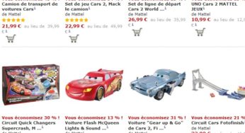 ODR! 10 euros remboursés pour 40 euros d’achat de jouets Cars Mattel