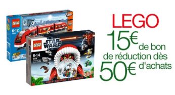 Offre spéciale Lego, 50 euros d’achat = 15 euros en bon d’achat Amazon