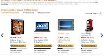 Supers Ventes Flash chez Amazon ! Cyber Monday (high-tech, jeu vidéo, jouets, vêtements, info….)