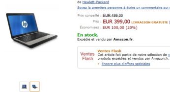 Vente Flash ! Ordinateur portable HP (15,6″, Intel Core i3, 500 Go, Windows 7 Home Premium) à seulement 399 euros (PORT INCLUS) au lieu de 499 euros