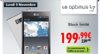 Vente Flash ! Smartphone LG Optimus L7 débloqué tout operateur à seulement 200 euros – AUJOURD’HUI SEULEMENT