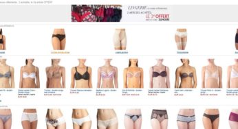 Lingerie et sous-vêtements : 2 articles achetés = le 3eme gratuit