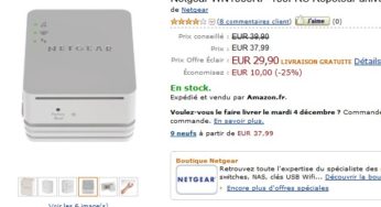 Vente Eclair 24h ! Répéteur universel Wifi- Netgear (spécial Mobile) à seulement 29,90 euros (port inclus) plus de 39,90 euros !