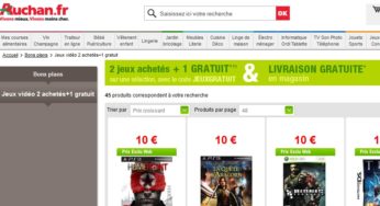 BON PLAN ! 1 jeu gratuit pour l’achat de 2 jeux vidéo (PS3, Xbox 360, Wii, PSP, PC)