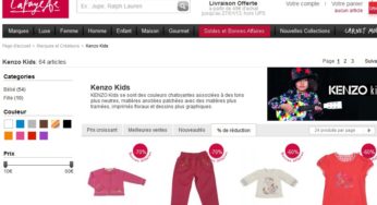 Kenzo Kids en soldes chez Galeries Lafayette – jusqu’à moins 70%