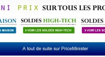 Codes Promos 20 et 30 euros valables sur les soldes Priceminister