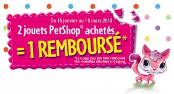 ODR: 2 PetShop achetés = 1 PetShop 100% remboursé – Hasbro