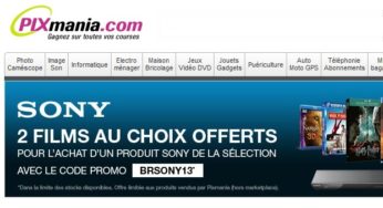 2 Blu-Ray offerts pour l’achat d’un lecteur Blu-Ray ou Home cinéma Sony