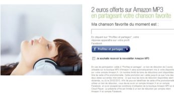 2 euros gratuits en MP3 chez Amazon