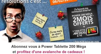 Derniers jours ! Offre Numéricâble 2 mois offerts Internet 200 Méga, 240 chaînes TV, Téléphone illimité, SMS illimités, multi-écrans + Forfait Mobile 1h + tablette ARCHOS COBALT pour 1€ de plus !