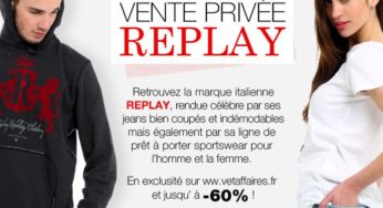 Jeans et T-Shirt Replay chez Vet’Affaires (Jeans à 49,99 euros, T-Shirt 19,99 euros.. )!