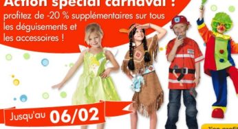 Moins 20 % supplémentaires sur les déguisements chez MyToys jusqu’au 6 février