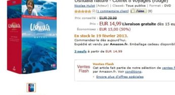 Vente flash coffret Ushuaïa (rouge) à moitié prix 14,99 euros