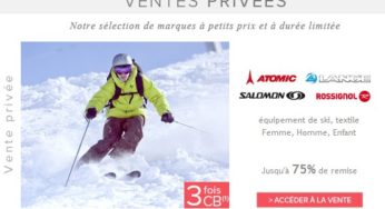 Jusqu’à moins 70% Ski, Lunettes, Casques, chaussures… Rossignol, Atomic, Salomon…