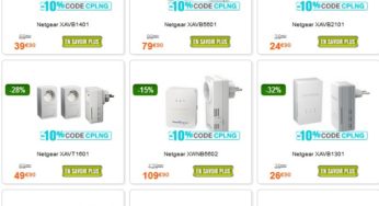 Moins 10% sur tous les CPL Netgear (code promo GrosBill)