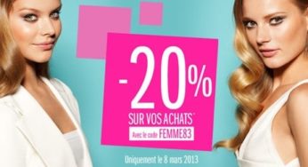 Parfumerie Douglas -20% sur tout le site toutes la Journée des Femmes