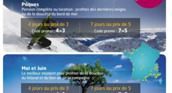 Vacances Clubs Mer ou Montagne : 2 nuits offertes sur un séjour de 7 nuits / 1 nuit offerte sur un séjour de 4 nuits / la deuxième nuit à -50% Week-End