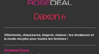 Vente Privée 20 euros le bon d’achat de 40 euros Daxon