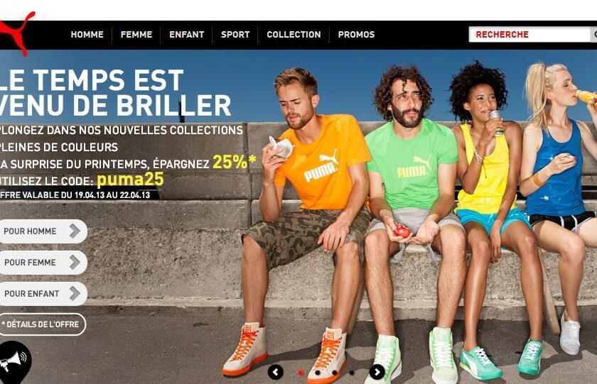 Puma Moins 25% sur la nouvelle collection jusqu’à demain soir (code promo)