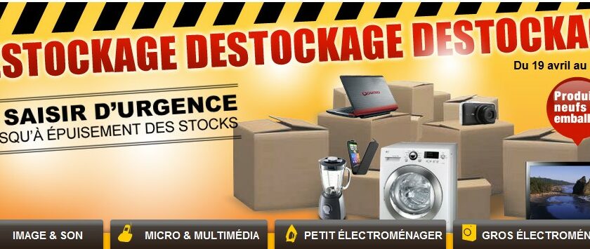 Déstockage Boulanger (dans la limite des stocks jusqu’au 5 mai)