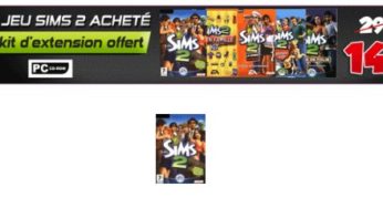 Jeu Sims 2 Acheté = 1 Kit d’Extension gratuit