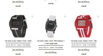 18,75 euros la montre Converse aux choix (port inclus)