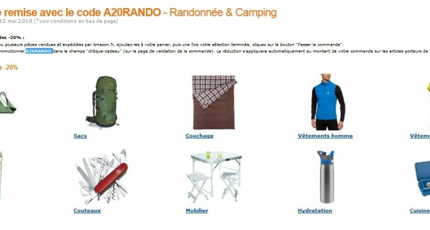 Code Promo ! Moins 20% sur Randonnée & Camping Amazon