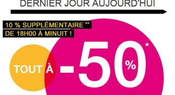 Soldes Kiabi ! Moins 50% + code promo -10% supplémentaire de 18h à minuit