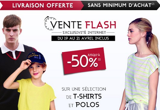 Vente flash Galeries Lafayette T-shirt et Polos (livraison gratuite)