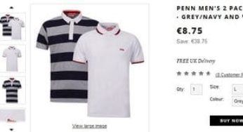 2 polos Penn pour moins de 8 euros (port inclus)