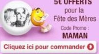 Promo M&M’s avec photo (Fête des mères)