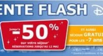 Dernier jour ! Jusqu’à moins 50% Disney Land séjours (Carrefour Voyages)