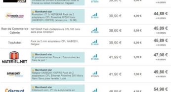 Moins de 30 euros les 2 adaptateurs CPL 500 Mbit/s Nano Netgear (port inclus – au lieu de plus de 40€)