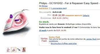 Fer à Repasser Philips 16,99 euros (port inclus) au lieu d’environ 25 euros