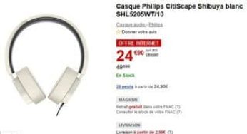 Casque Philips CitiScape Shibuya à moins de 25 euros