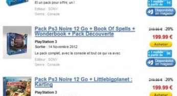 Moins de 200 euros la console PS3 12Go + Playstation Move + jeu Wonderbook : Book of Speel (port inclus)