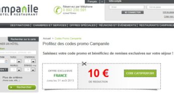 Moins 10 euros Hôtel Campanile, Kyriad et 5 euros Première Classe (code promo) – NOUVEAUX CODES