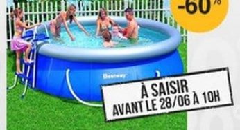 Soldes/Flash 99 euros Piscine autoportante Bestway 366x91cm (contre plus de 240 euros)