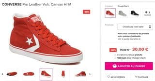 converse 30 euros