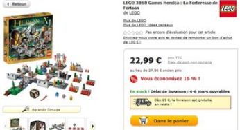 9,99€ Lego Heroica Fortaan Château Assiégé (entre 18-30 ailleurs)